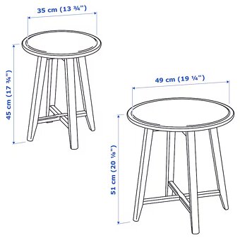 Kragsta stoliky Ikea 2 kusy - 3