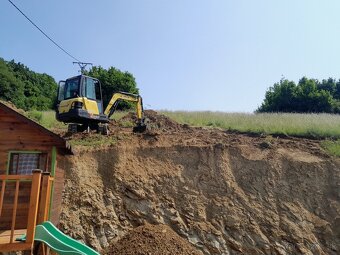 Vykopove prace minibagrom Yanmar 2,8 t - 3