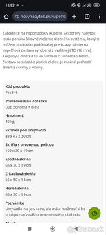 Kúpeľňová zostava, skrinka - 3