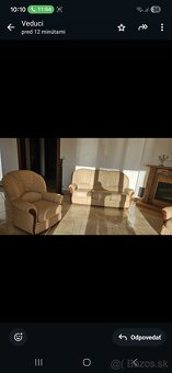 Gauč zelený,    gauč  kožený - 3