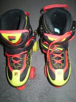 Dvojradové značkové kolieskové korčule - Fila - 3