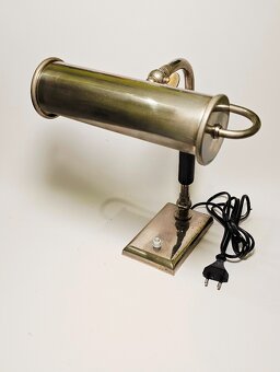art deco chrómová stolná lampa - 3