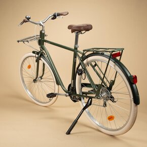Mestský bicykel elops 520 s vysokým rámom kaki - 3