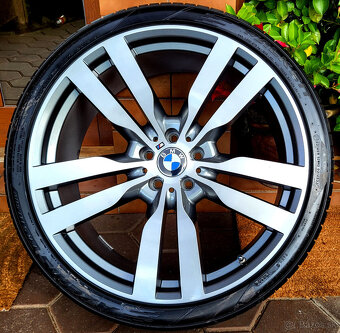 alu R22 5x120, senzory tlaku, letné pneu, BMW X5, X6 - 3
