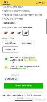 UPLNE NOVA MODERNA POSTEL 180x200 S MATRACOM - 3