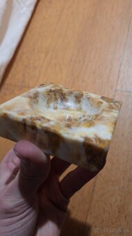 Malý popolník / miska z lešteného mramoru – ručná práca - 3