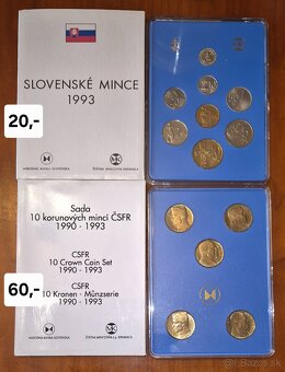 Mince , sady minci 1987,88,89,92,93,93,97,2000 - 3