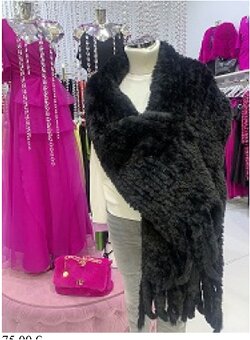 Teplá pelerína/šál s vreckami - 3