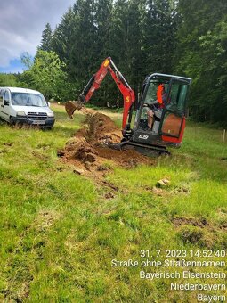 Minibager , Bobcat e19 , bager , rypadlo, - 3