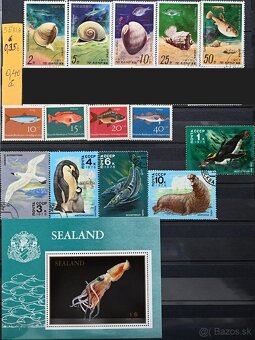Známky - fauna - ryby a morský život - 3