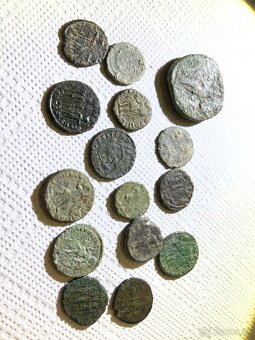 15 originálnych nečistených rímskych mincí - 3