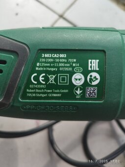 Predám uhlovú brúsku BOSCH - 3