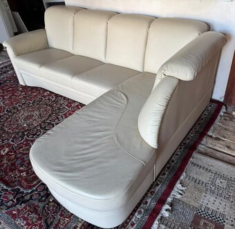 Kožená rohová sedačka, 5249 - 3