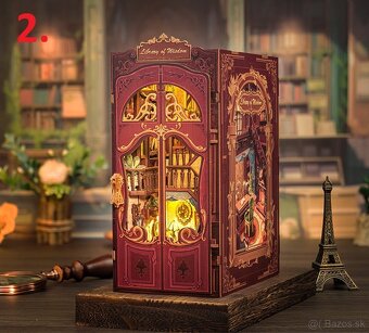 3D knižná dekorácia / dioráma / Book Nook - 3