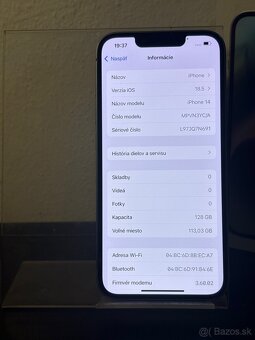 Predám Apple iPhone 14 128GB Blue Minimálne známky - 3