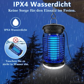 Elektrický likvidátor hmyzu, lampa na komáre 15 W 4200 V, pa - 3