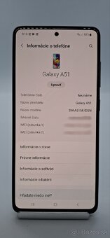 Predám telefón Samsung Galaxy A51 Dual Sim 4Gb/128Gb - 3