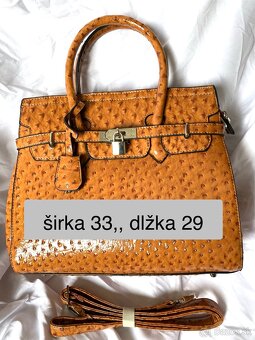 Laková hnedá kabelka - 3