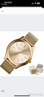 Predám original nove MK hodinky v zlatej farbe model 3282 - 3