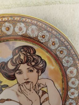 Porcelánový tanier Goebel - Mucha Topaz - 3
