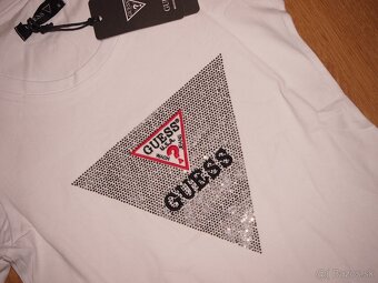 Guess dámske biele tričko M - 3