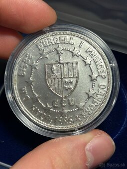 Investičné Zlato striebro zberateľská minca bimetal Andorra - 3