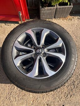 Predám letnú sadu kolies Hyundai i20 4x100 R15, 185/65R15 - 3
