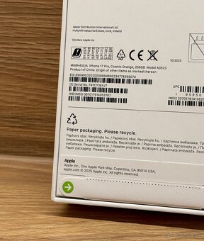 iPhone 17 Pro 256GB Cosmic Orange - nový, nerozbalený - 3