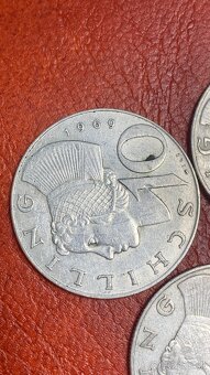 10 schillingove mince ( striebro) - 3