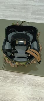 Airsoft fast helma s maskovacou sieťou - 3