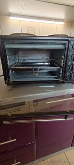 Mini rúra s 2 platňami na varenie a grilom - 3
