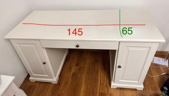 Biely písací stôl - 3