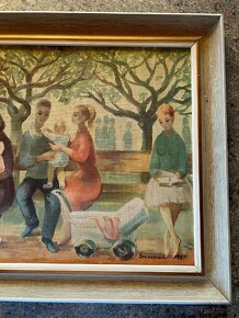 Retro obraz Na jarnom slnku, makramé... - 3