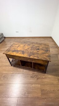 Konferenčný stolík ROOM 2 - hnedá/čierna - 3