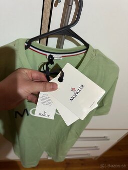 Pánske tričko Moncler - zelené - veľkosť M/L - 3