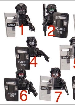 SWAT 8 ks vojakou so stitmi-cierny - 3
