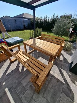 Drevene zahradne sedenie - 3