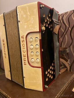 Heligonka Hohner Preciosa B/Es r.v.1935 + kufor - 3