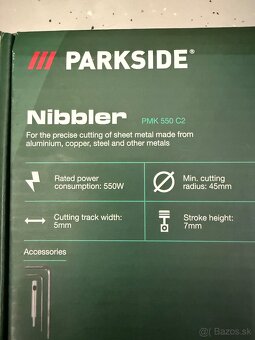 Predám Parkside rezačka plechu PMK 550 C2 - 3