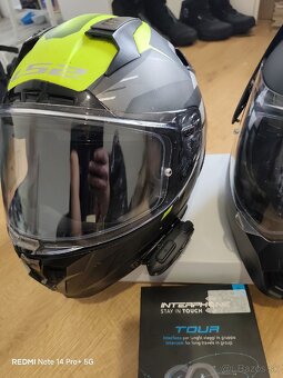 Predám moto prilbu + interphone tour - 3