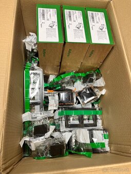 vypinace zasuvky schneider asfora biela, antracit - 3