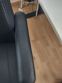 Kancelárska stolička otočná čierna - 3