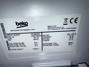 Chladnička Beko csa270m20w - 3