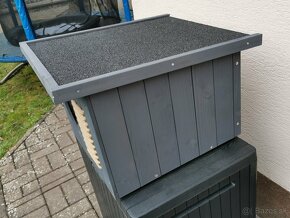 Chladiaci domček pre mačky s izolovanou plochou strechou - 3