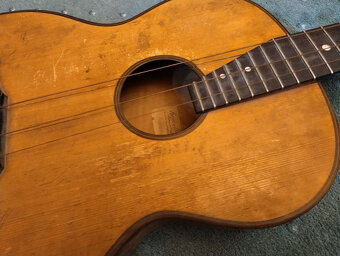 Starožitná akustická gitara Franz Mettal - 3