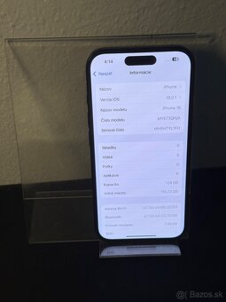 Predám Apple iPhone 16 128GB Black Nový kus nepoužívaný - 3