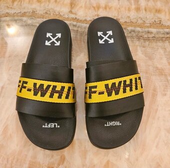 Šľapky Off-White + box + certifikácie 41 - 3