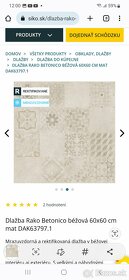 Dlažba Rako Betonico béžová 60x60 cm mat DAK63797.1 - 3