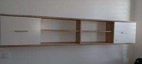 Detská posteľ s matracou a roštom 200×90, skrinka 204x39 - 3