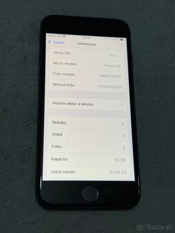 Predám Apple iPhone SE 2022 64GB Black Minimálne známky - 3